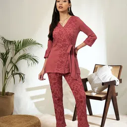 Bandia Embroidered Tunic & Trousers Co-Ords-image-42