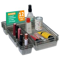 RUBOXA Black 12 Pieces Wardrobe Drawer Organisers-picture-45