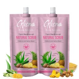 Glisna Set Of 2 Natural Brightening & Tan Removal Face Scrub- 40 g Each-53