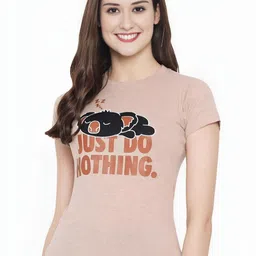 Mast & Harbour Typography Printed Round Neck Cotton T-shirt-picture-15