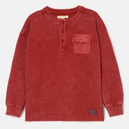 Angel & Rocket Boys Evan Self Design Long Sleeve Causal T-shirt-picture-2