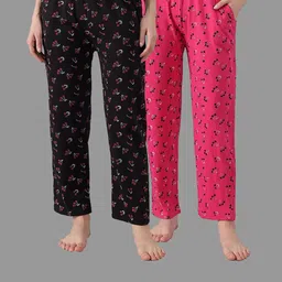 FIT N FAME Pack Of 2 Women Relaxed-Fit Casual Wear Lounge Pyjama-picture-48