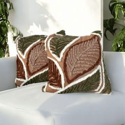 LUSHLYF Green & White Quirky Square Cushion Covers-30