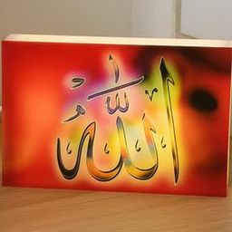 SOMIL Multicoloured Printed Wood Square Shaped Wall Lamp-image-60