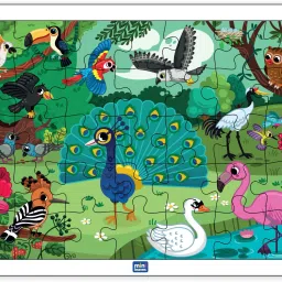 Birds Wooden Puzzle for 3 and Above (Multicolor 35 Pieces | with Wooden Tray)-picture-28
