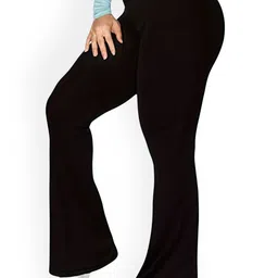 DressBerry Women Mid-Rise Regular Fit Flat-Front Bootcut Trousers-picture-27