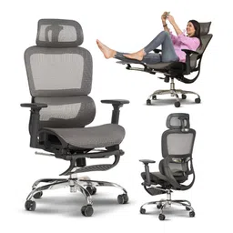 DROGO Grey & Black High Back Breathable Mesh Office Chair-picture-9