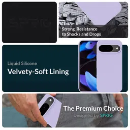 SPRIG Solid Silicone Google Pixel 9 Back Case image 3