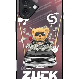 QRIOH Typography Printed iPhone 16 Back Case Mobile Accessories-31