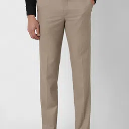 Van Heusen Men Slim Fit Mid Rise Flat Front Formal Trousers-image-34