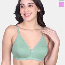 SKDREAMS Women Pack of 2 Medium Coverage Seamless Non Padded Everyday Bra-picture-58