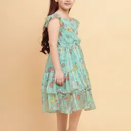 Lazy Shark Floral Print Fit & Flare Dress image 3
