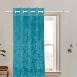 Aura Green Ethnic Motifs Printed Cotton Window Curtain-picture-45