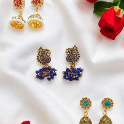 FEMMIBELLA Contemporary Studs Earrings-35