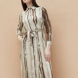 CODE by Lifestyle Print Shirt Dress-image-51