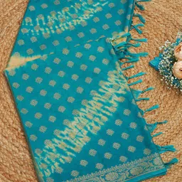Soch Floral Woven Design Zari Work Dupatta-picture-54