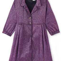 Hola Bonita Blouson Round Neck Solid Dress-image-83