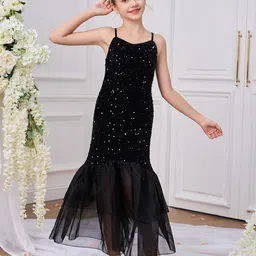 StyleCast x Revolte Girls Embellished Square Neck Ruffles A-Line Dress-image-62