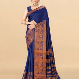 SHIVRUH Zari Silk Blend Saree-image-7