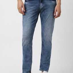 VAN HEUSEN DENIM LABS Men Low Distress Heavy Fade Jeans-image-91