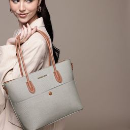 French Connection Textured Structured Shoulder Bag-9