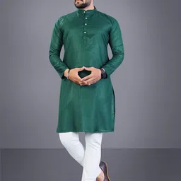 Attigo Men Regular Kurta with Pyjamas-image-14