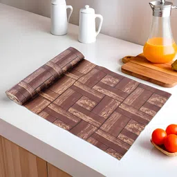 Myntra Elegant Homes Brown & Beige Printed Shelf Liner Organiser-21