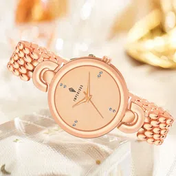Imperious- The Royal Way Women Embellished Dial & Stainless Steel Bracelet Style Straps Analogue Chronograph Watch-image-65