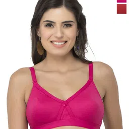 College Girl Cg1304 Pack Of 2 Cotton Full Coverage Lightly Padded Minimizer Bra-image-57