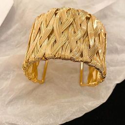 DressBerry Gold-PlatedAnti tarnish Antique Cuff Bracelet-image-17