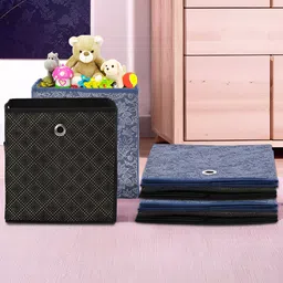 Aura Black 6 Pieces Printed Drawer Organisers-24