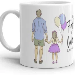 Happy Fathers Day Gift Glossy 330 ml White - Gift For Father Ceramic Coffee Mug-13