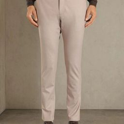 Indian Terrain Men Urban-C Self Design Mid Rise Slim Fit Chinos-picture-12