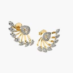 VALANOVA 14K Yellow Gold 0.47 Ct Lab Grown Diamond Earring-image-59