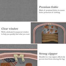 Kuber Industries Grey & Pink Set of 4 Reusable Drawer Organiser image 2