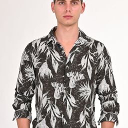POE Men Smart Slim Fit Floral Opaque Printed Casual Shirt-image-78