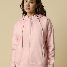 Allen Solly Woman Women Hooded Front-Open Sweatshirt-image-32