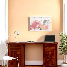Ikiriya Red Honey Finish Water Resistant Study Table-image-23