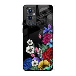 QRIOH Floral Printed OnePlus 9 pro Back Case Mobile Accessories-4