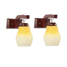 Somil Premium Designer Glass Wall / Night Lamp Elegant & Stylish Dcor Accent for Modern Interiors, color- Yellow, White, Size:- 19 X 29 X 29.5 CM-image-77