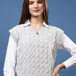 Mast & Harbour Women Cable-Knit Sweater Vest-picture-15