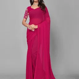 DHRUTI CREATION Embellished Pure Georgette Saree-picture-42