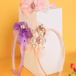 ANNA CREATIONS Girls Set of 3 Hairband-image-50