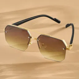 JOKER & WITCH Women Square Sunglasses With UV Protected Lens JWSG268-Brown-image-40