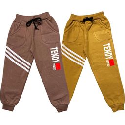 100LUCK Unisex Brown Track Pants-image-51