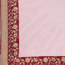 FABPIXEL Embroidered Sequinned Semi-Stitched Lehenga & Unstitched Blouse With Dupatta image 4