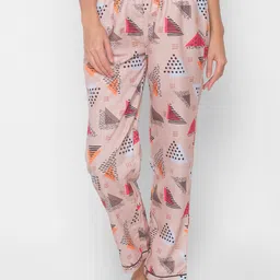 ETC Geometric Printed Straight-Leg Mid-Rise Lounge Pants-image-4