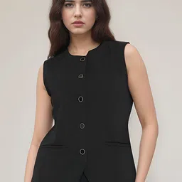 BAESD Round Neck Slim-Fit Waistcoat-picture-18