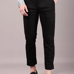 V-Mart Men Mid-Rise Regular Fit 4 Way Stretch Cotton Casual Chinos-image-76