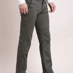 Turtle Men Printed Relaxed Skinny Fit Chinos Trousers-image-77